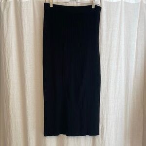 NWOT Max Studio Ribbed midi skirt stretchy